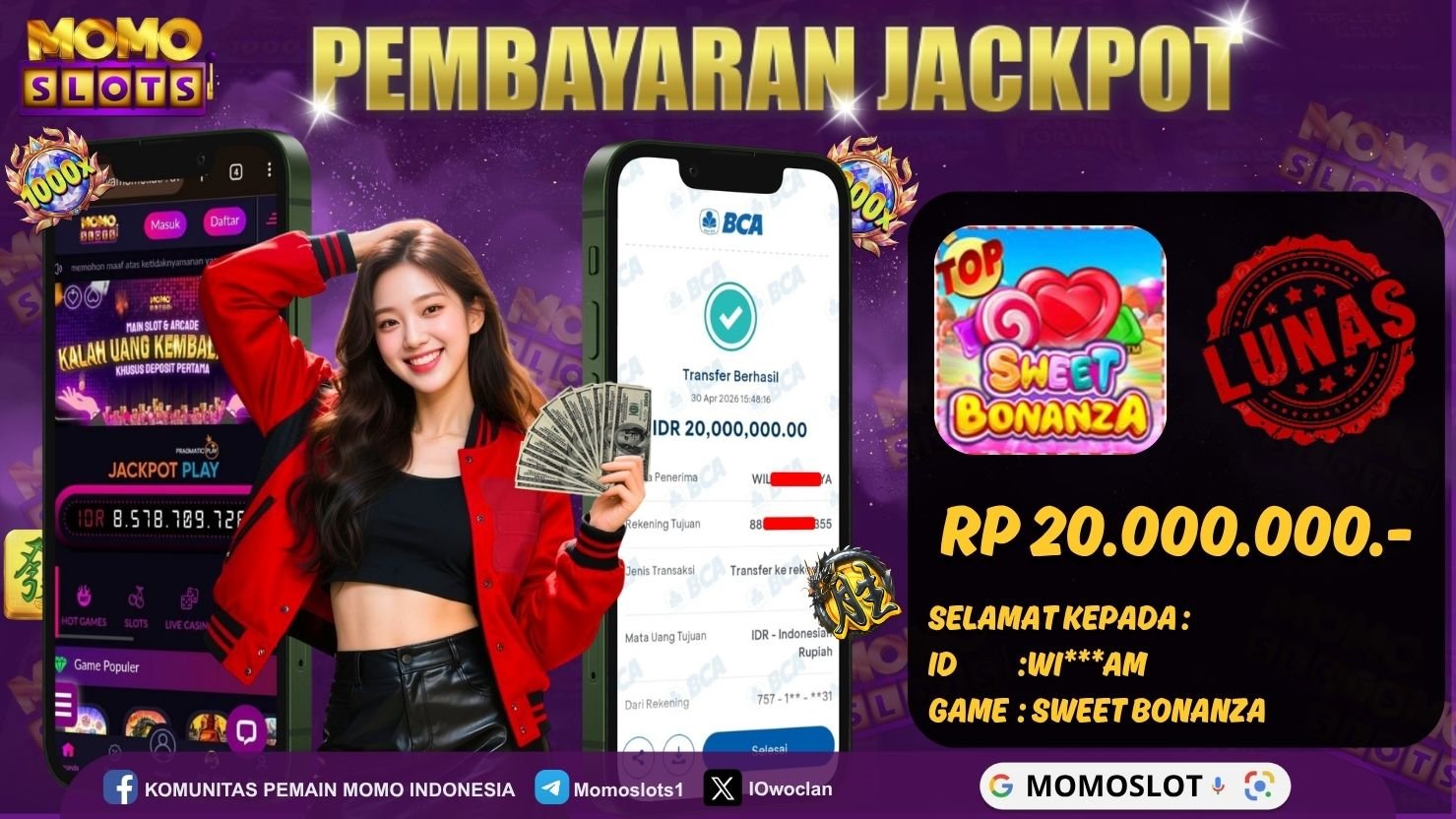 MOMOSLOTS JACKPOT SLOT SWEET BONANZA